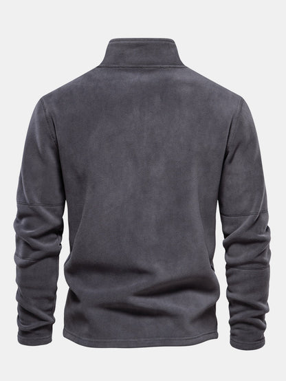 Polar Fleece Quarter Zip Sweatshirt