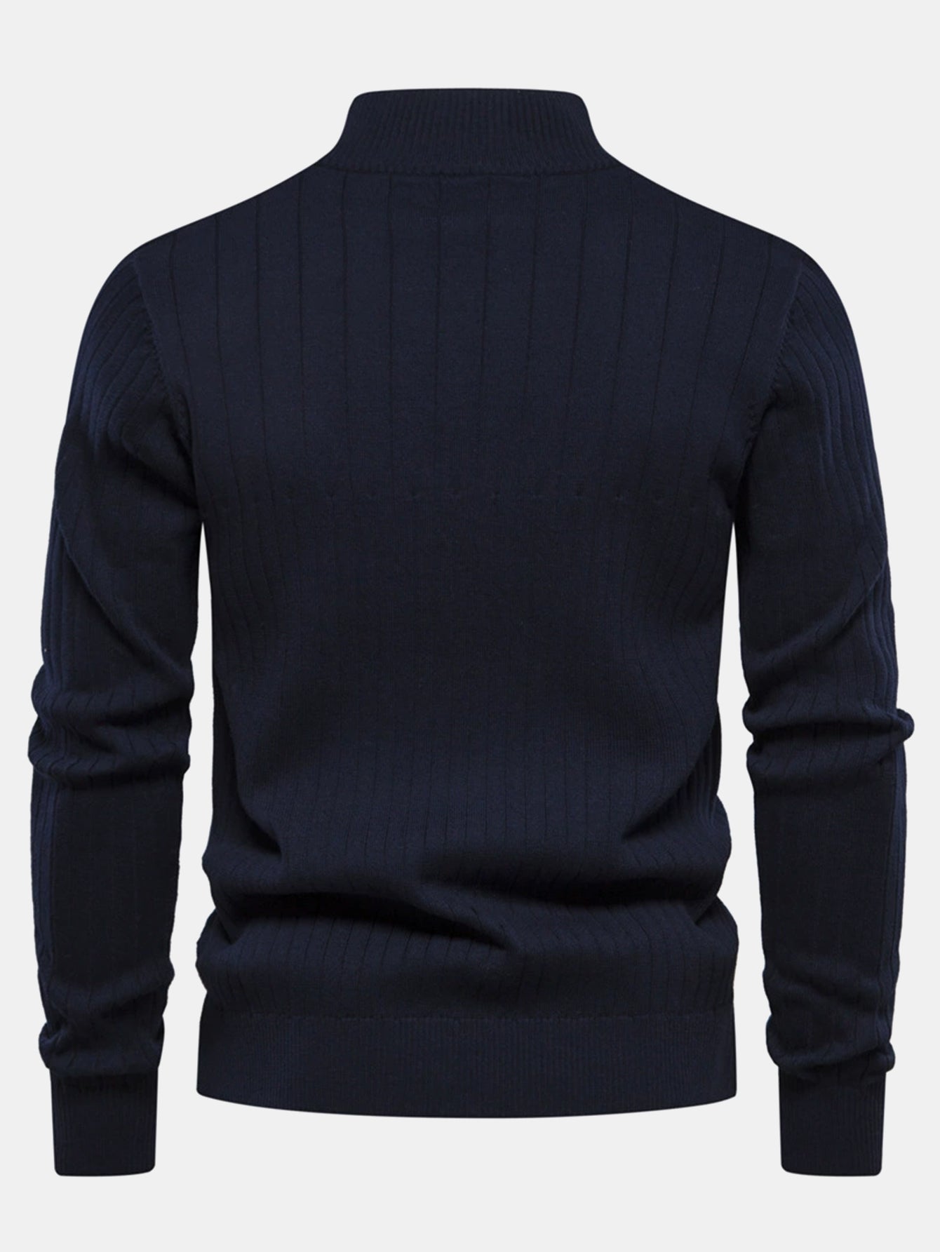 Stripe Quarter-Zip Sweater