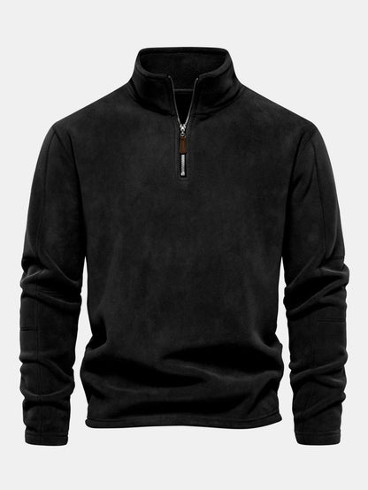Polar Fleece Quarter Zip Sweatshirt