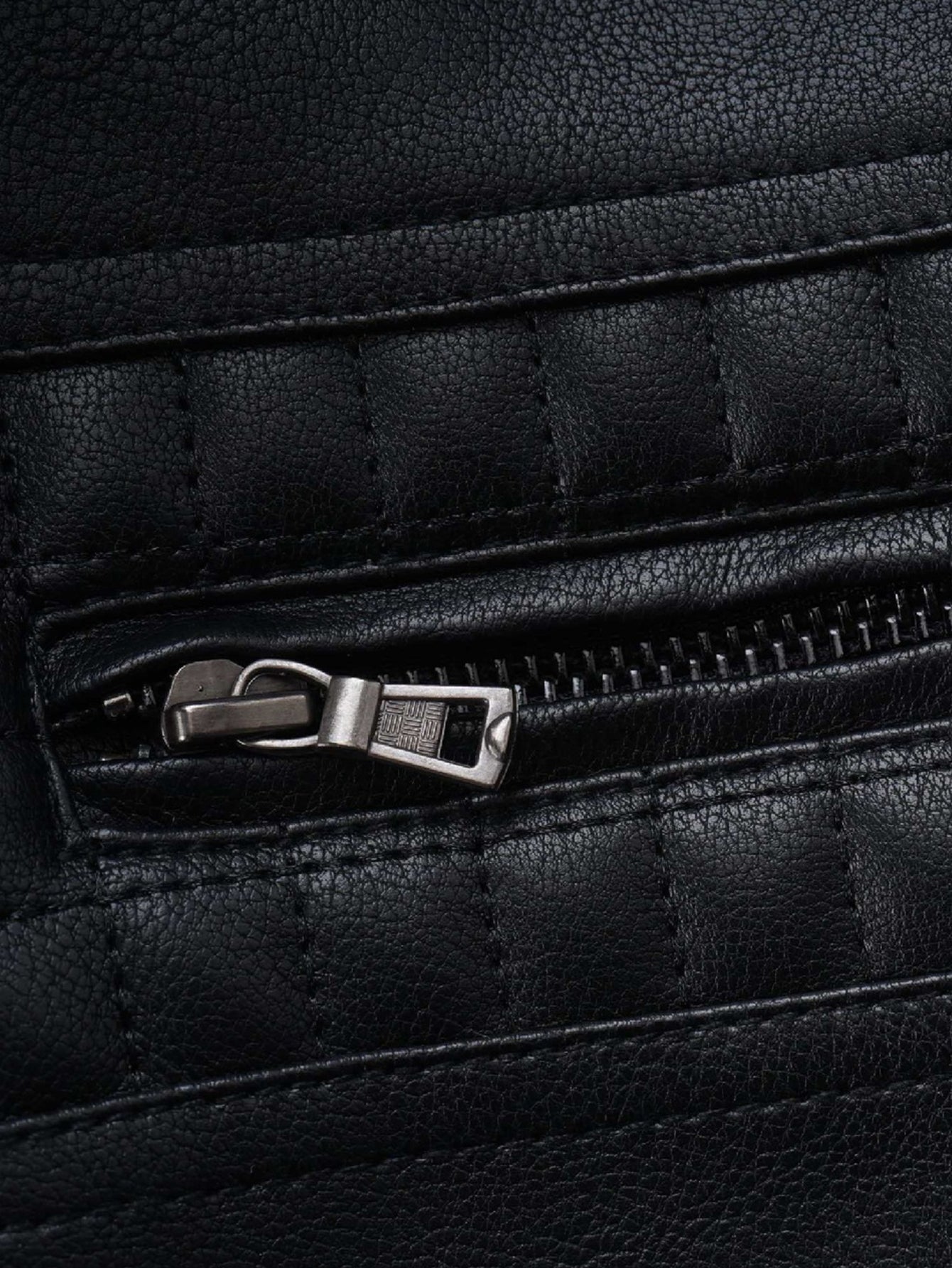 2 In 1 PU Leather Jacket With Detachable Hood