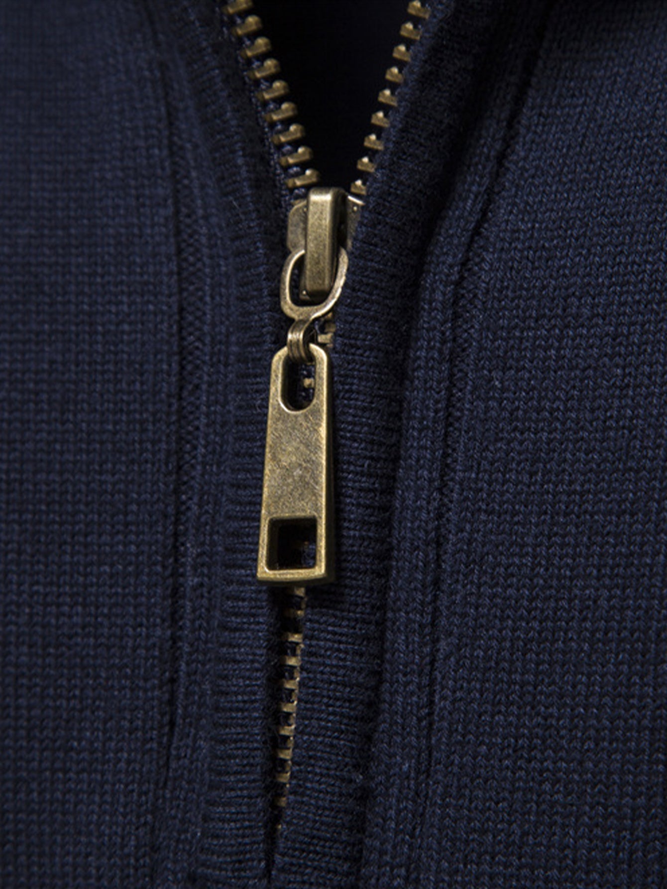 Stripe Quarter-Zip Sweater