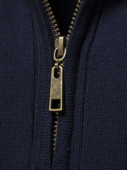 Stripe Quarter-Zip Sweater