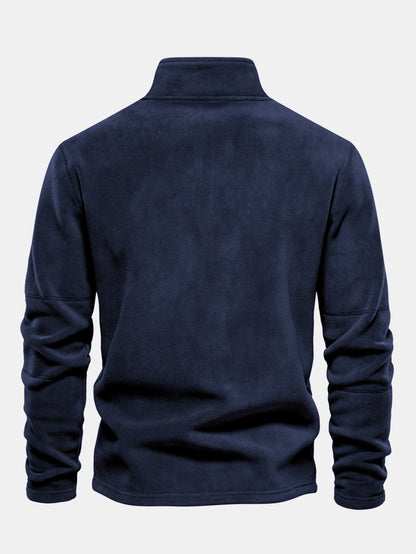 Polar Fleece Quarter Zip Sweatshirt