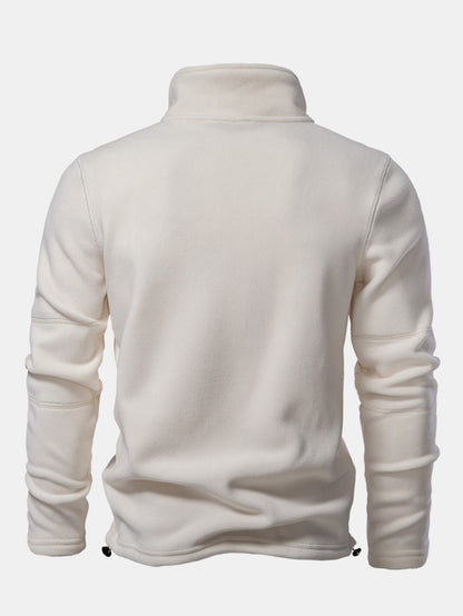 Polar Fleece Quarter Zip Sweatshirt