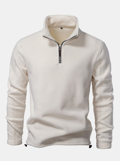 Polar Fleece Quarter Zip Sweatshirt