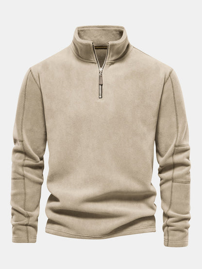Polar Fleece Quarter Zip Sweatshirt