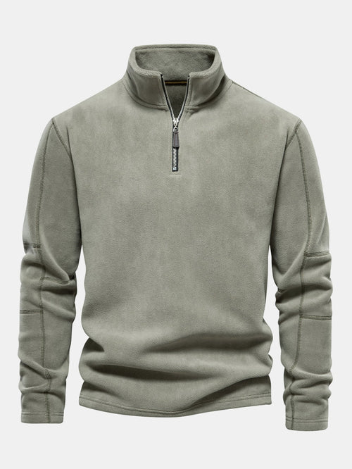 Polar Fleece Quarter Zip Sweatshirt
