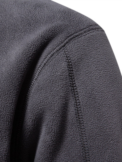 Polar Fleece Quarter Zip Sweatshirt