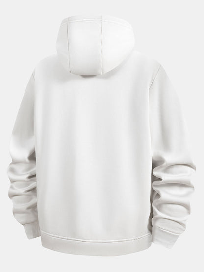 Teddy Lined Zipper Kangaroo Pocket Hoodie