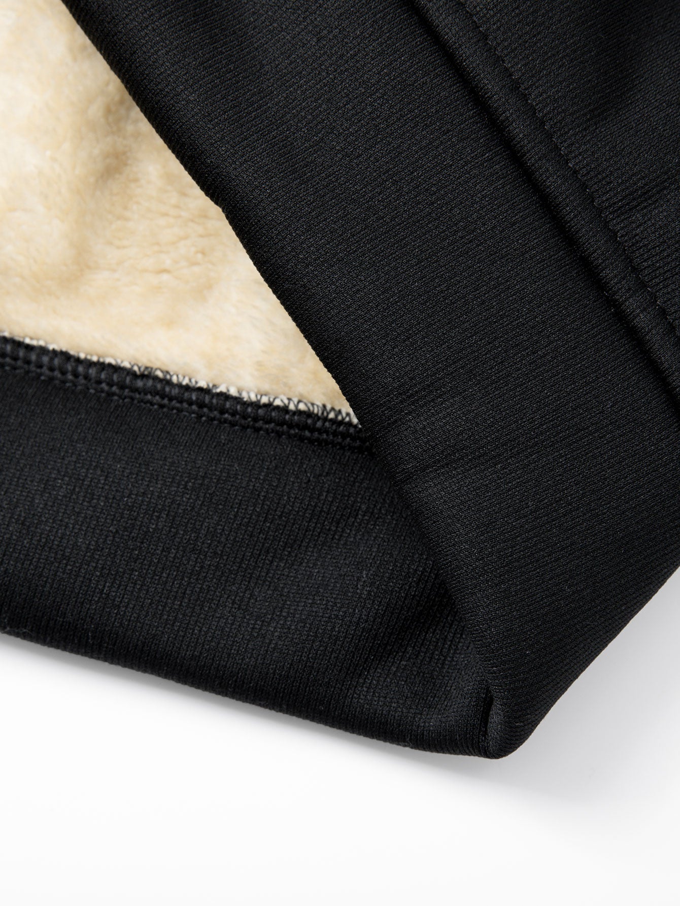 Teddy Lined Zipper Kangaroo Pocket Hoodie