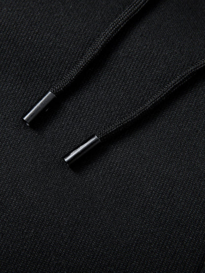 Teddy Lined Zipper Kangaroo Pocket Hoodie