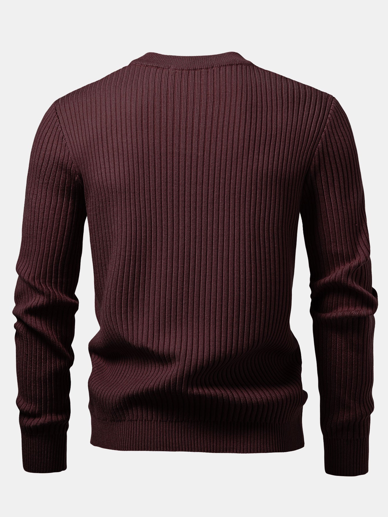 Long Sleeve Textured Knit Polo Shirt