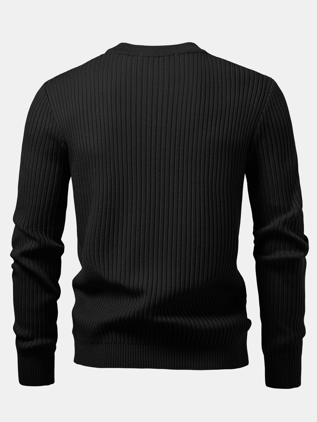 Long Sleeve Textured Knit Polo Shirt