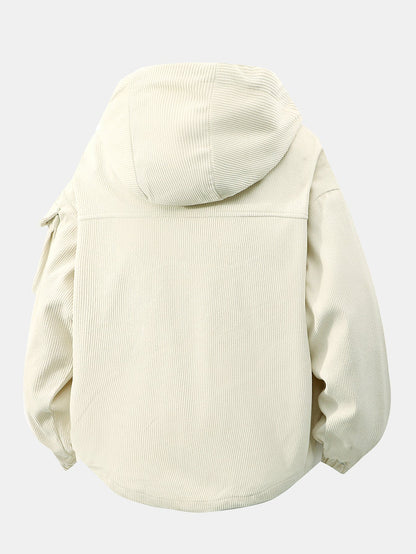 Corduroy Hooded Jacket
