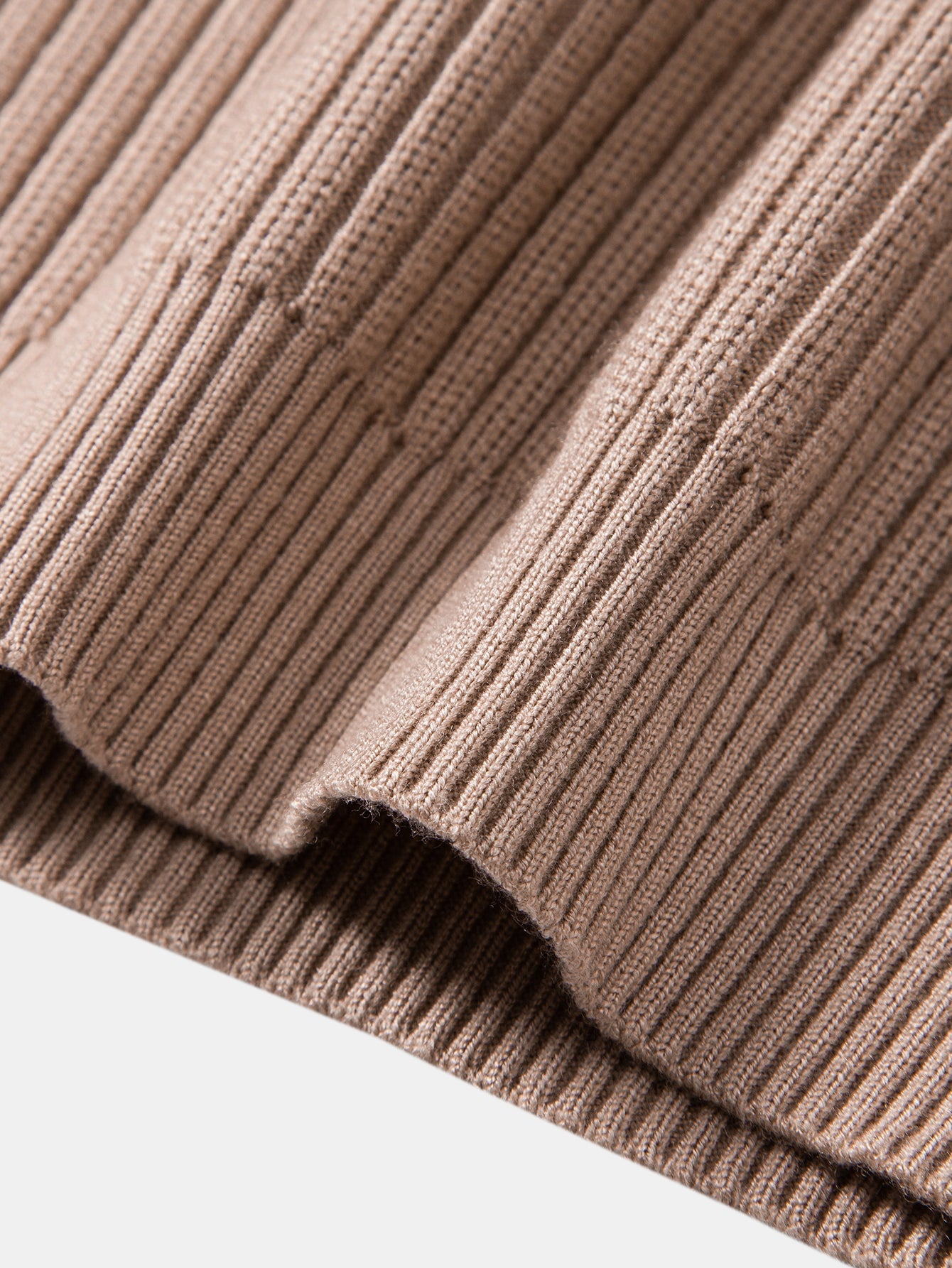 Long Sleeve Textured Knit Polo Shirt