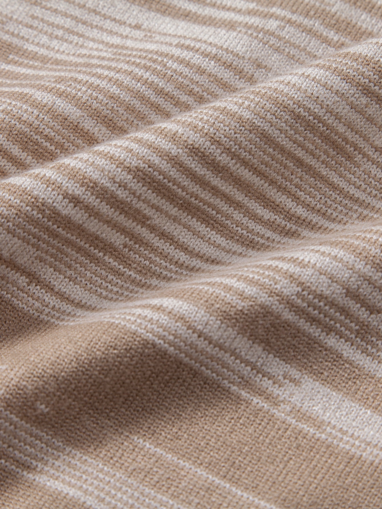 Horizontal Stripe Pattern Crew Neck Sweater