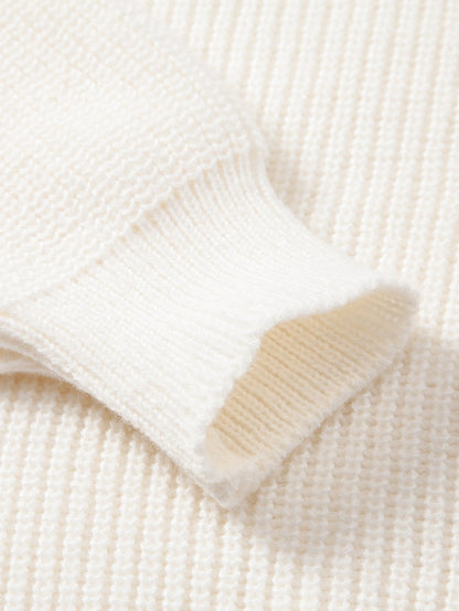 Long Sleeve Textured Knit Polo Shirt