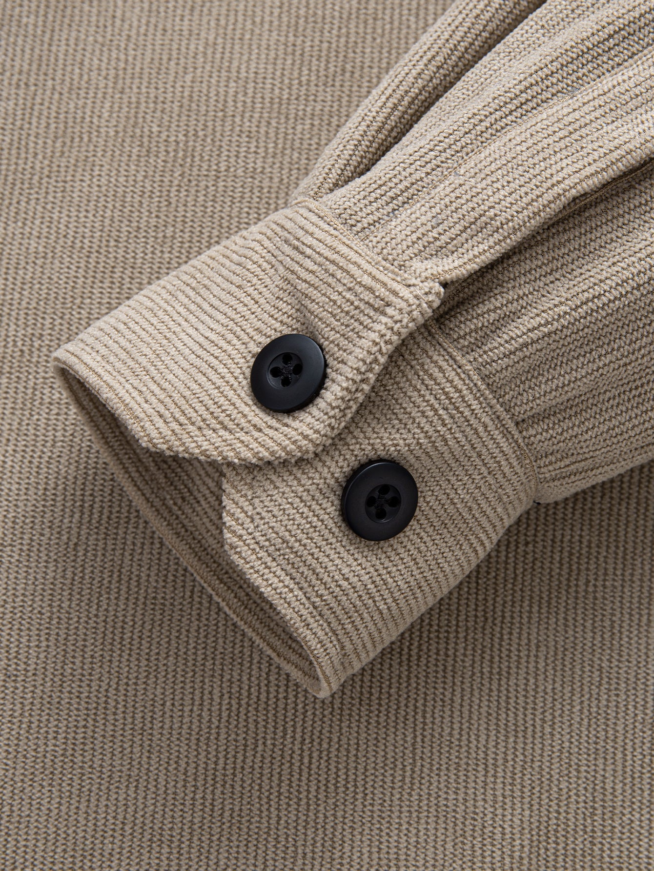 Teddy Lined Long Sleeve Corduroy Shirt