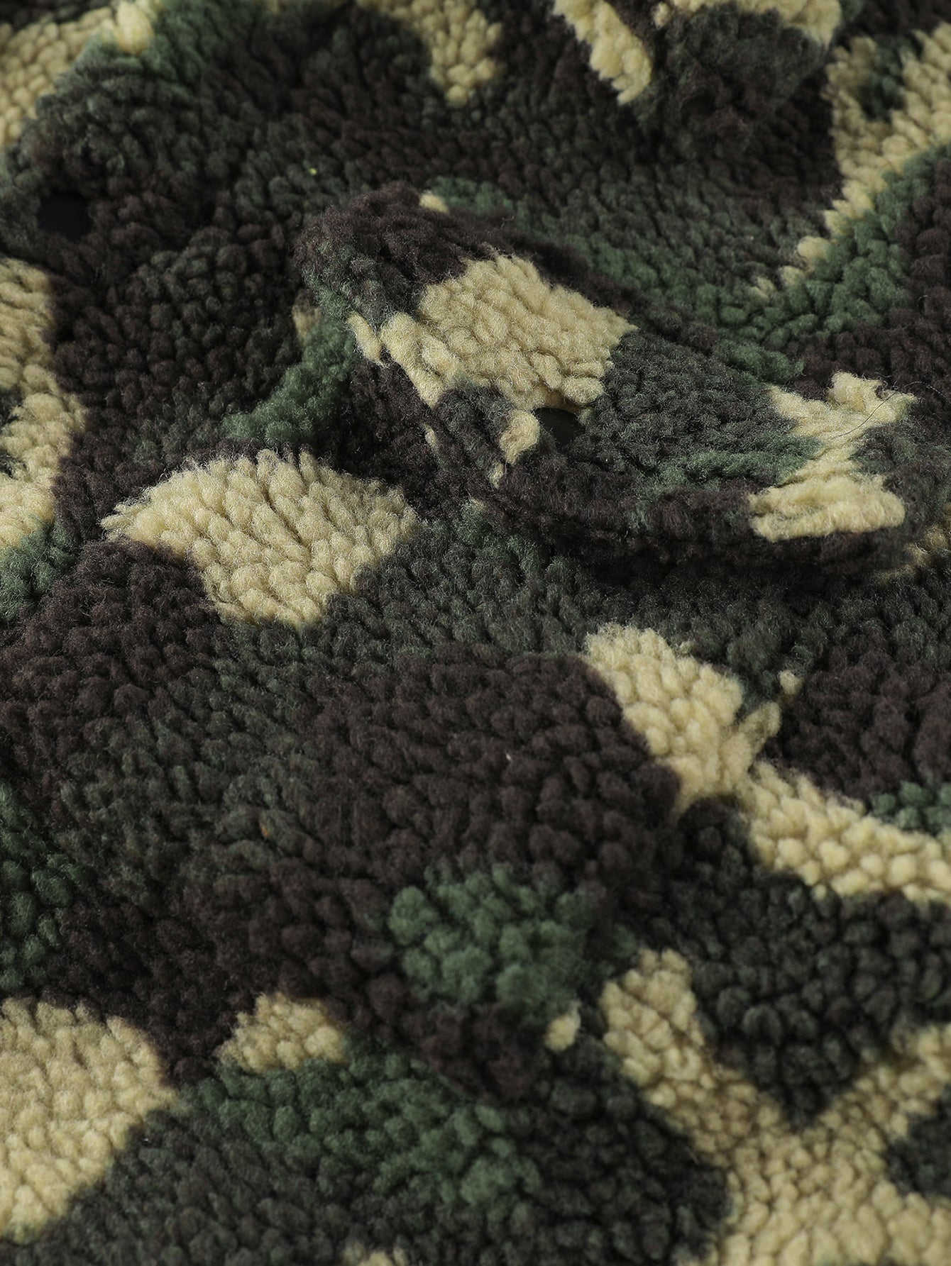 Camouflage Teddy Pocket Jacket