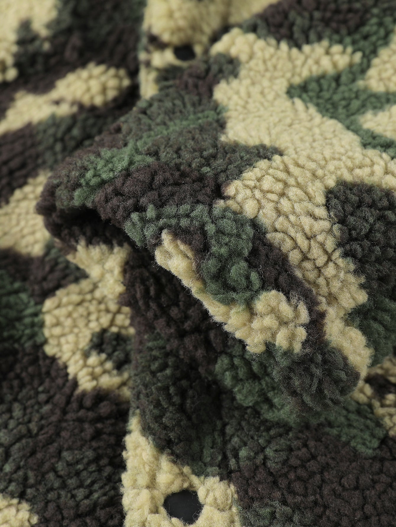 Camouflage Teddy Pocket Jacket