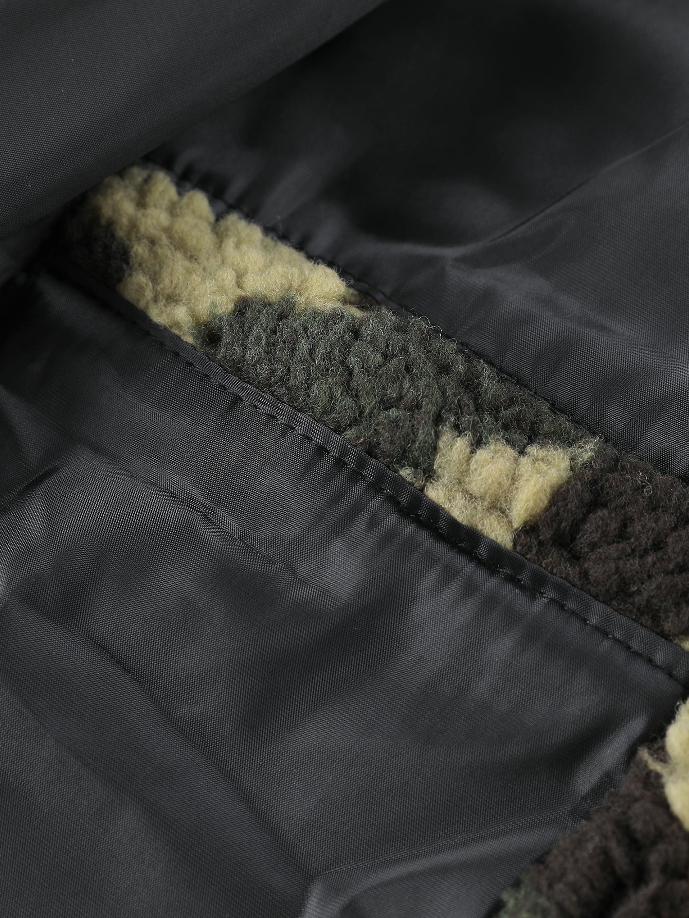 Camouflage Teddy Pocket Jacket