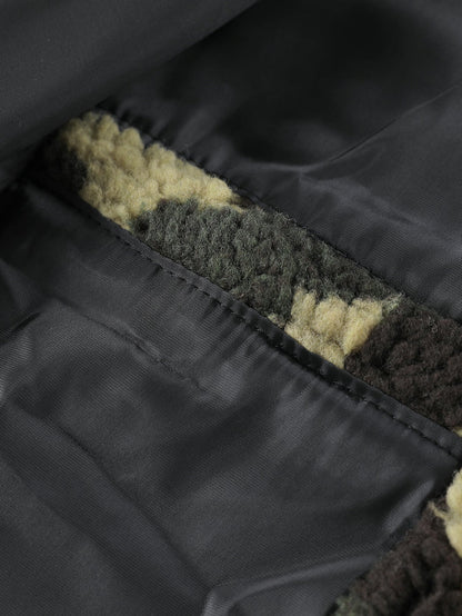 Camouflage Teddy Pocket Jacket