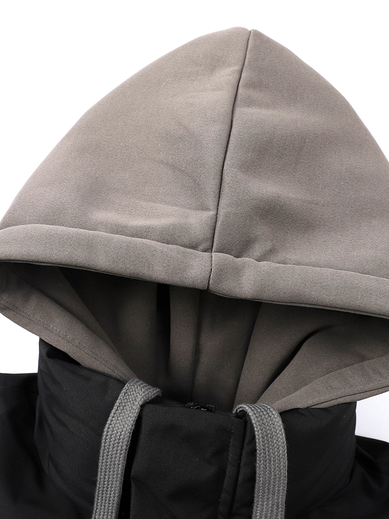 2 In 1 Contrast Hooded Puffer Coat