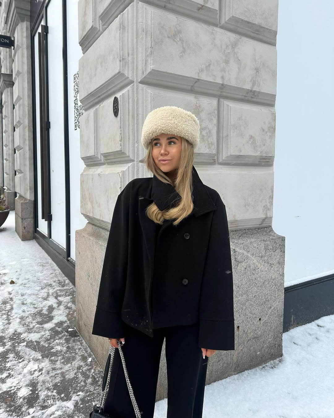 Isabella Elegant Jacket with Stand Collar