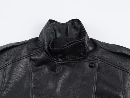 Lucille Asymmetrical Leather Jacket